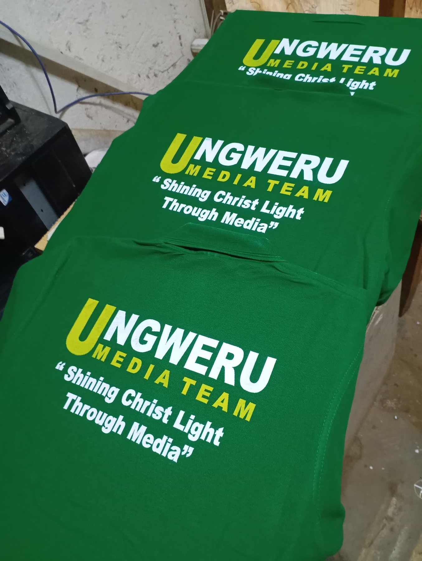 Branded T-shirt printing
